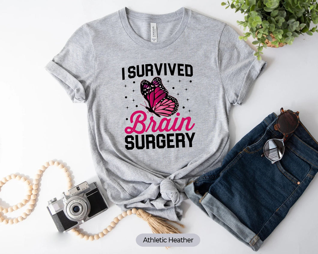 I Survived Brain Surgery Shirt, Head Injury Fighter Shirt, Neurosurgery Shirt, Brain Concussion Shirt