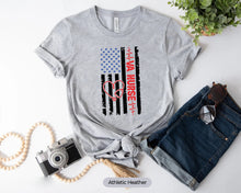 Load image into Gallery viewer, American Flag VA Nurse Shirt, Patriotic Nurse Shirt, Fourth Of July Nurse Shirt, Veterans Affairs Nurse Shirt
