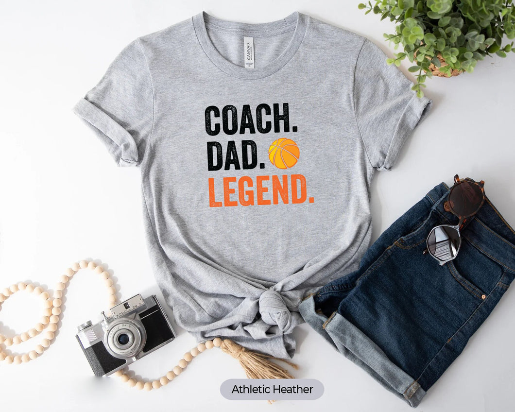 Basketball Coach Dad Legend Shirt, Basketball Coach Shirt, Basketball Lover Shirt