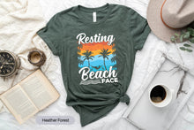 Load image into Gallery viewer, Resting Beach Face Shirt, Cruise Trip Shirt, Beach Vacation Shirt, Summer Trip Shirt, Beach Crew Shirt
