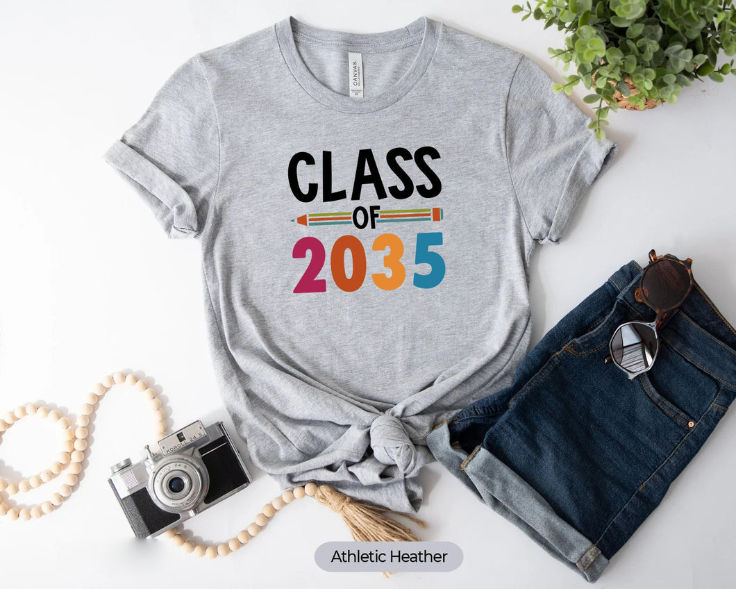 Class Of 2035 Shirt, Grow With Me Shirt, Kindergarten Graduate Shirt, Last Day Of School Shirt