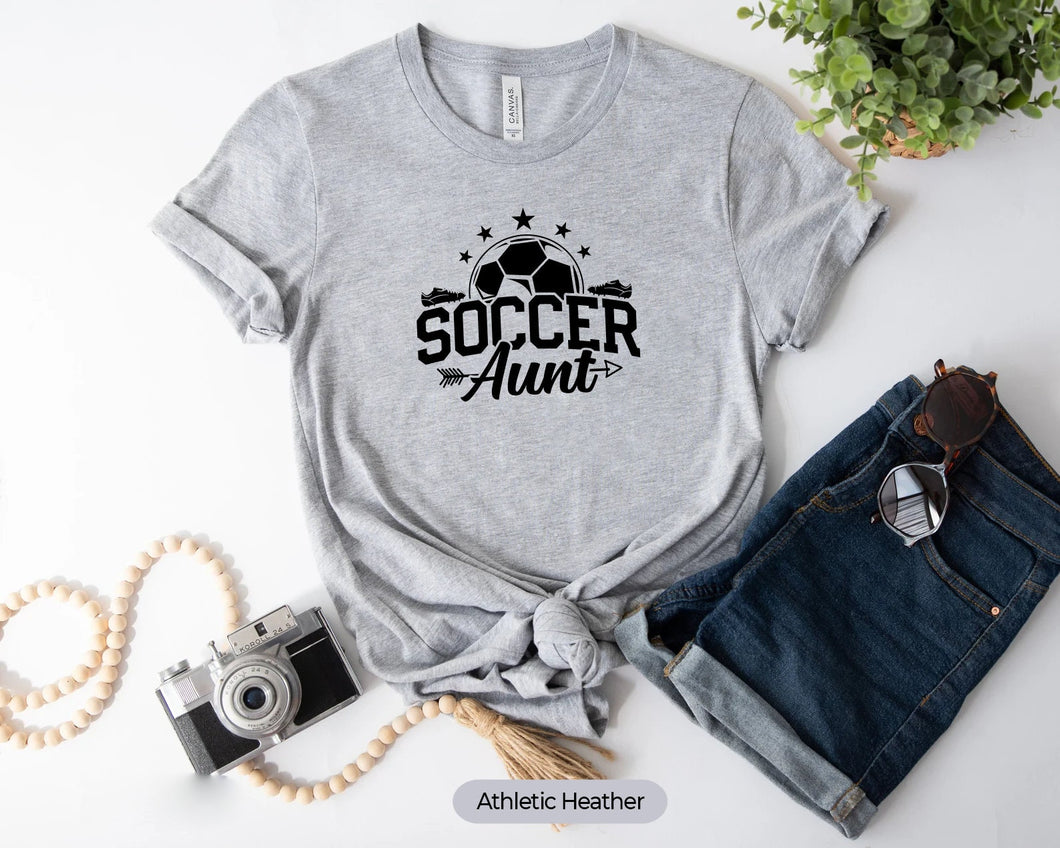 Soccer Aunt Shirt, Soccer Shirt, Soccer Fan Shirts, Soccer Lover Shirt, Gift For Soccer Aunt