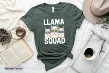 Load image into Gallery viewer, Llama Squad Shirt Kids, Llama Lovers Shirt Toddler, Llama Gift, Llama Birthday Shirt
