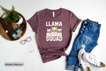 Load image into Gallery viewer, Llama Squad Shirt Kids, Llama Lovers Shirt Toddler, Llama Gift, Llama Birthday Shirt
