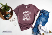 Load image into Gallery viewer, Saving Animals Is My Kind Of Thing Shirt, Veterinarian Shirt, Animal Lover Shirt, Animal Rescuer, Be Kind To Animals
