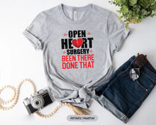 Load image into Gallery viewer, Open Heart Surgery Been There Done That Shirt, Heart Operation Shirt, Heart Surgery Survivor Shirt
