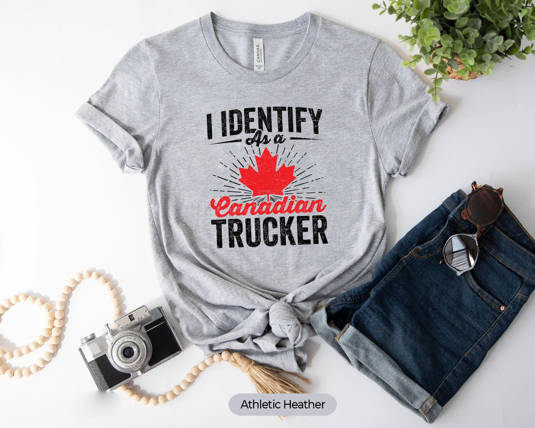 I Identify As A Canadian Trucker Shirt, Freedom Convoy 2022 Shirt, Fringe Minority Shirt