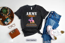 Load image into Gallery viewer, Army Mom Behind Every Strong Soldier Shirt, Love My Soldier Mom, Love Army Shirt
