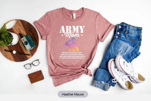 Load image into Gallery viewer, Army Mom Behind Every Strong Soldier Shirt, Love My Soldier Mom, Love Army Shirt
