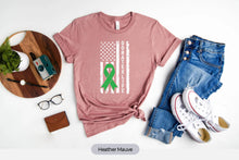 Load image into Gallery viewer, USA Flag Donate Life Shirt, Liver Donor Shirt, Liver Transplant Shirt, Liver Transplant Survivor
