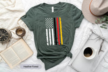 Load image into Gallery viewer, German American Flag Shirt, American Grown With German Root, German Pride Shirt
