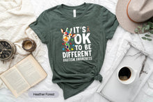 Load image into Gallery viewer, Its Ok To Be Different Shirt, Autism Awareness Shirt, Autism Acceptance Shirt, Autism Awareness Month
