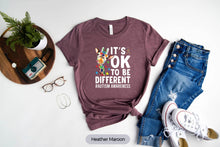 Load image into Gallery viewer, Its Ok To Be Different Shirt, Autism Awareness Shirt, Autism Acceptance Shirt, Autism Awareness Month
