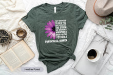 Load image into Gallery viewer, Fibromyalgia Warrior Shirt, Purple Ribbon Awareness Shirt, Fibro Pain Shirt, Fibromyalgia Spoonie Shirt
