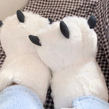 Load image into Gallery viewer, Large Oversized Bear Claw Winter Slippers

